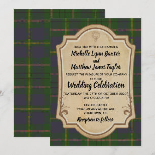 Taylor Tartan Faire-part de mariage an