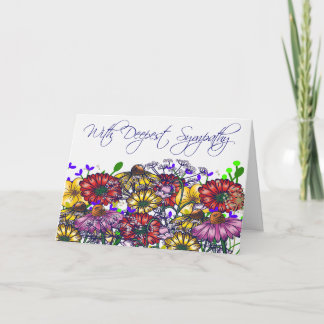 Taylor Wildblume Sympathy Card Karte