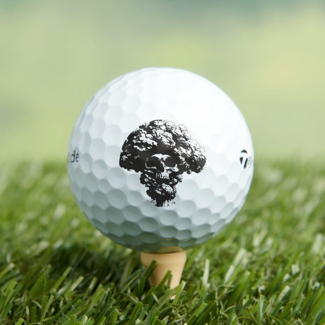 TaylorMade 12 Pack Mushroom Cloud Golf Balls Golfball (Insitu T-Shirt)