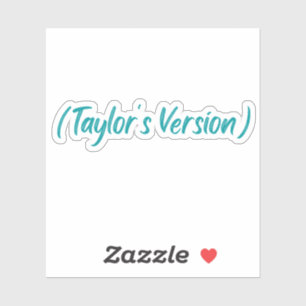 Taylors Version, rote Aufkleber, Fearless, Folklor Aufkleber