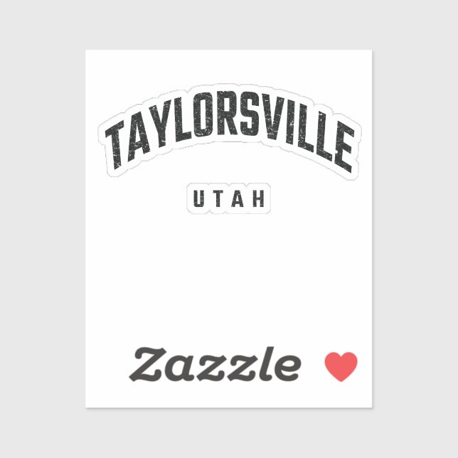 Taylorsville Utah UT Aufkleber (Blatt)