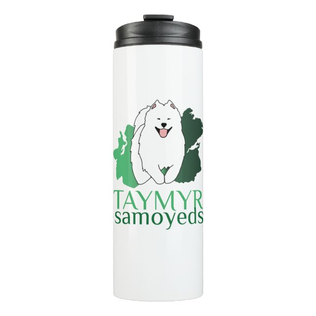 Taymyr Samoyeds-Logo Thermosbecher (Vorderseite)