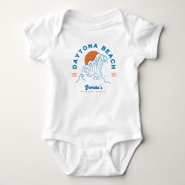TAYTONA STRAND FLORIDA SOMMERWELLEN URLAUB BABY STRAMPLER (Vorderseite)