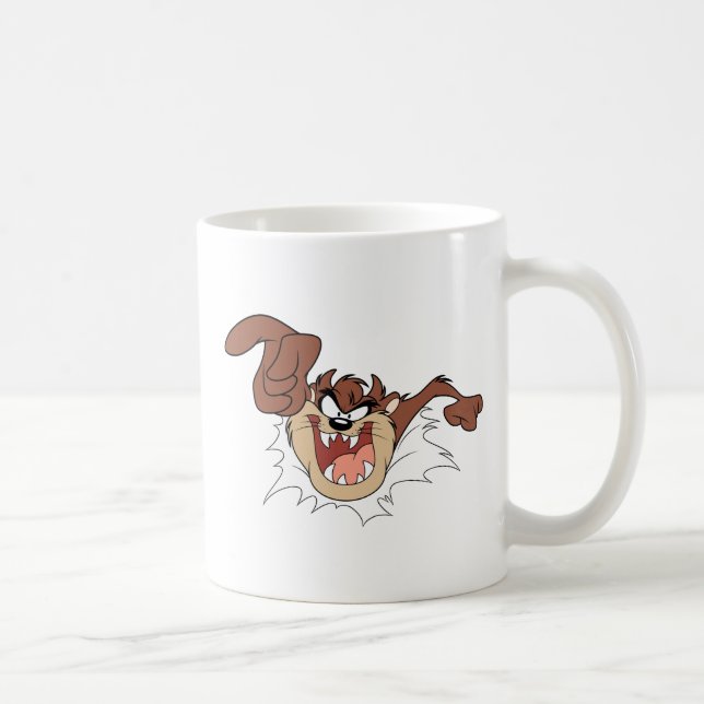 TAZ™ bricht durch die Seite Kaffeetasse (Rechts)