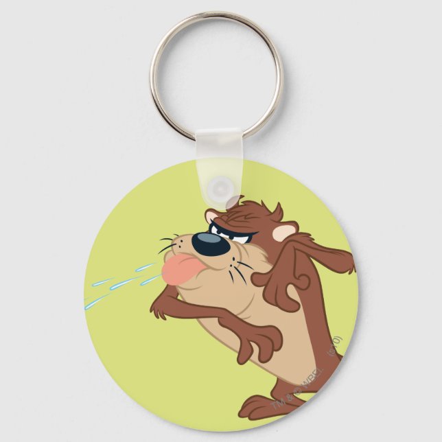 TAZ™, der die Zunge heraushält Schlüsselanhänger (Vorderseite)