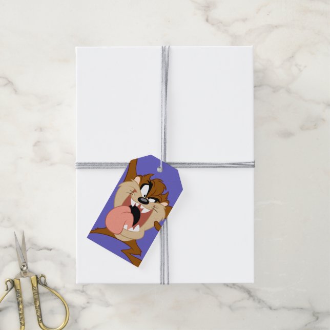 TAZ™ | Die Zunge raus halten Geschenkanhänger (Mit Garn)