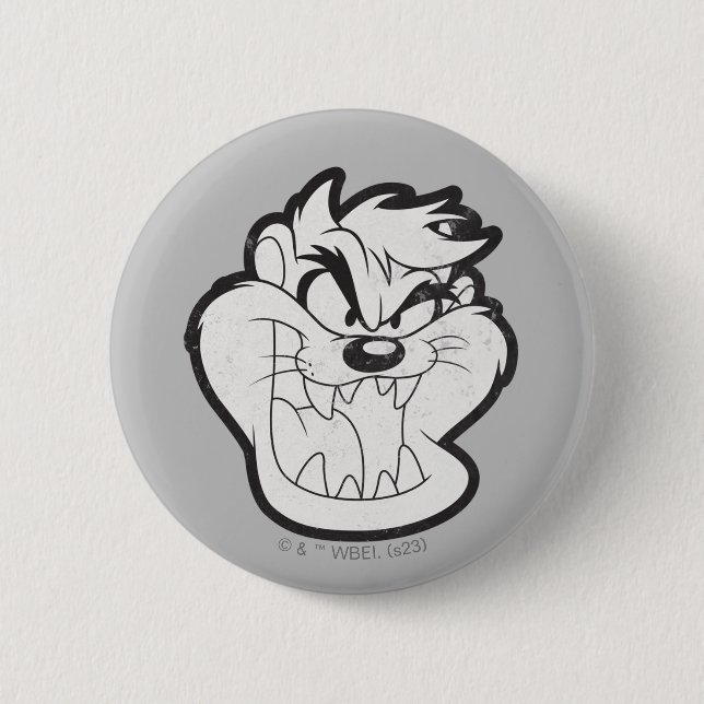 TAZ™ Evil Grin Abzeichen Button (Vorderseite)