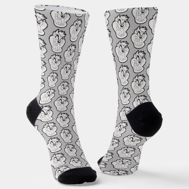 TAZ™ Evil Grin Abzeichen Socken (Gewinkelt)