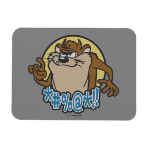 TAZ™ Expletive Circle Graphic Magnet