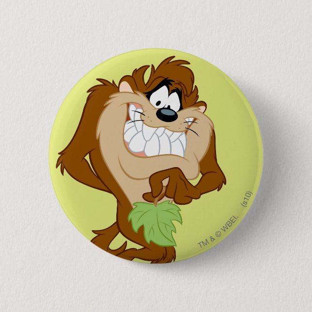 TAZ™ hält ein Blatt Button (Vorderseite)