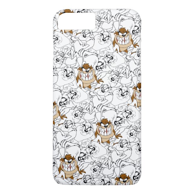 TAZ™ Line Art Pop Muster Case-Mate iPhone Hülle (Rückseite)