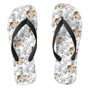 TAZ™ Line Art Pop Muster Flip Flops