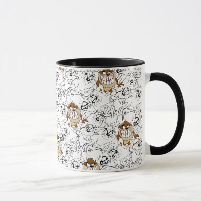 TAZ™ Line Art Pop Muster Tasse (Rechts)