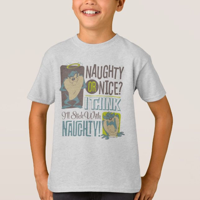 TAZ™- Naughty oder Nice? T-Shirt (Vorderseite)
