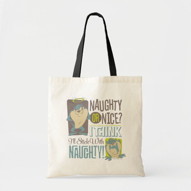 TAZ™- Naughty oder Nice? Tragetasche (Vorne)