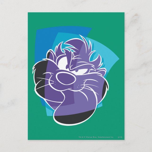 TAZ™ Pout Postkarte (Vorderseite)