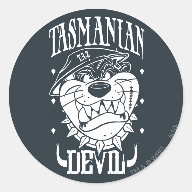 TAZ™ - Rebel Runder Aufkleber (Vorderseite)