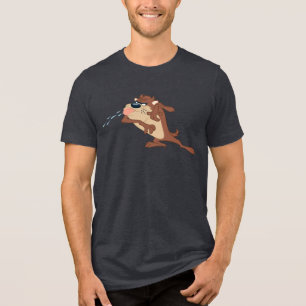 TAZ™ streckt die Zunge heraus Tri-Blend Shirt