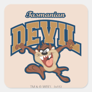 TAZ™ Tasmanian Devil Patch Quadratischer Aufkleber