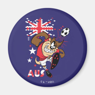 TAZ™ Team Australia Fußball-Grafik Magnet