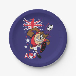 TAZ™ Team Australia Fußball-Grafik Pappteller