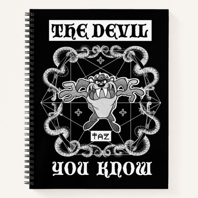 TAZ™ The Devil You Know Notizbuch (Vorderseite)