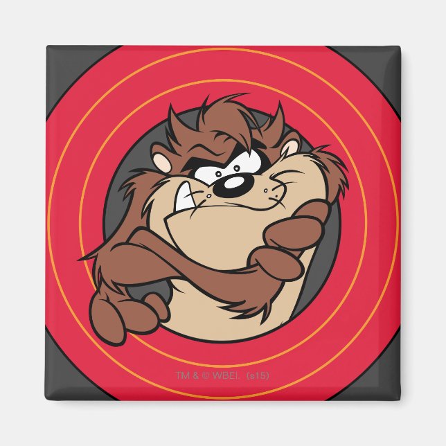 TAZ™ Through LOONEY TUNES™ Magnet (Vorne)