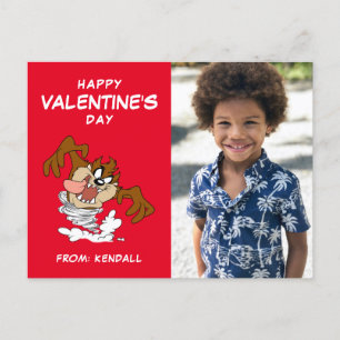 TAZ™ Whirling Tornado Valentinstag Postkarte