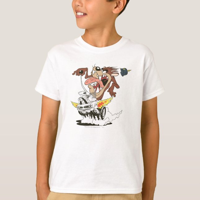 TAZ™ Wütende Fahrweise T-Shirt (Vorderseite)