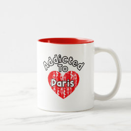 Taza Addicted to Paris Zweifarbige Tasse