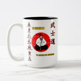 Taza Bicolor Bushido - The Wai of the Warrior Zweifarbige Tasse