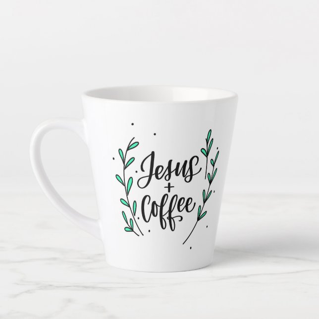 Taza café Jesus + coffe mug cristiano Milchtasse (Links)