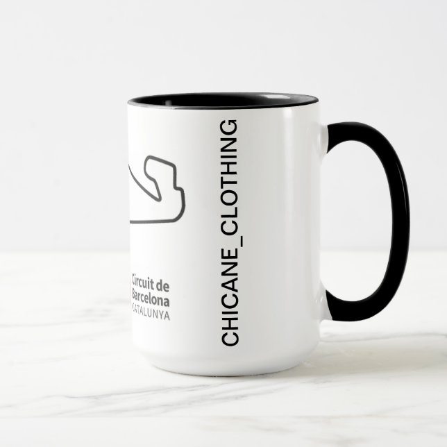 Taza circuito circuito de barcelona  tasse (Rechts)