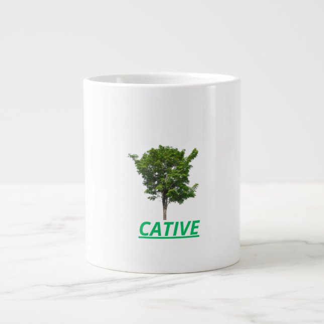 Taza con arbol en via de extinción Jumbo-Tasse (Vorderseite)