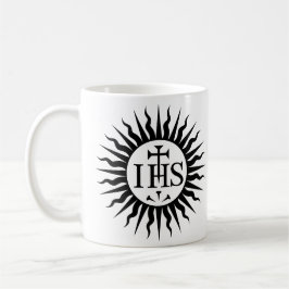 Taza con el monograma IHS de la Compañía de Jesús Kaffeetasse