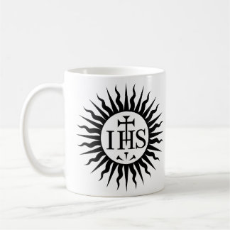 Taza con el monograma IHS de la Compañía de Jesús Kaffeetasse