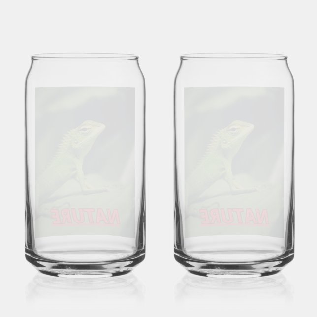 Taza con la foto de una iguana dosenglas (Rückseite)