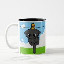Taza. Cute cat. Clothesline