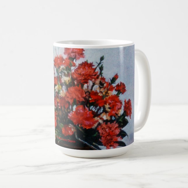 Taza de Café Bodegón de flores Kaffeetasse (VorderseiteRechts)