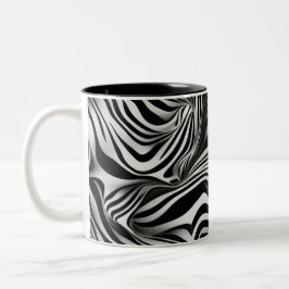 Taza de café clásica diseño de cebra zweifarbige tasse