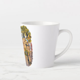 Taza de café latte Bilbao Milchtasse