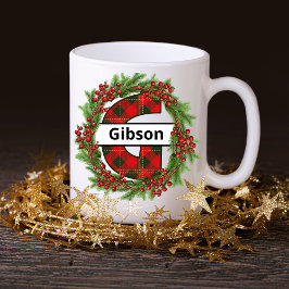 "Taza de navidad personalizada con letra G" Kaffeetasse