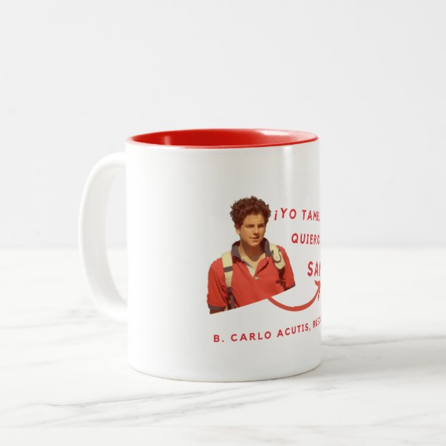Taza de oracion zweifarbige tasse (Vorderseite Links)