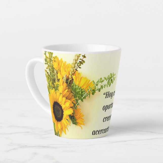 Taza de porcelana diseño de girasol y frace  milchtasse (Linke Ecke)