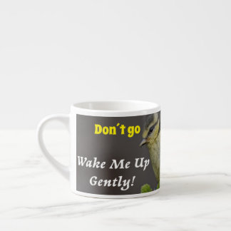 Taza De Porcelana Espesso Weckte mich sanft auf Espressotasse