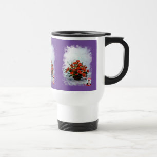 Taza De Viaje Bodegón de flores Reisebecher