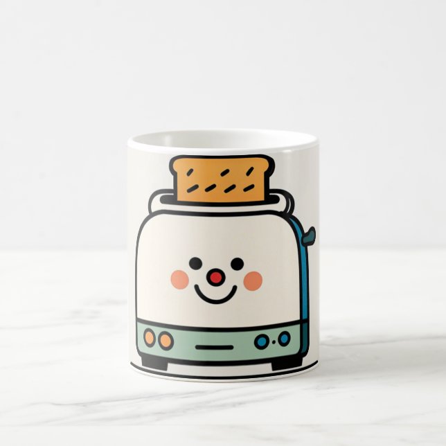Taza Divertida de Tostadora Minimalista Kaffeetasse (Mittel)