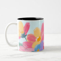 Taza floreada y chic