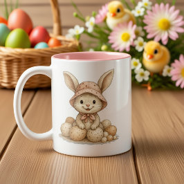 Taza Happy Easter para café Zweifarbige Tasse