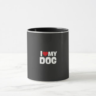 Taza/ i love my dog tasse